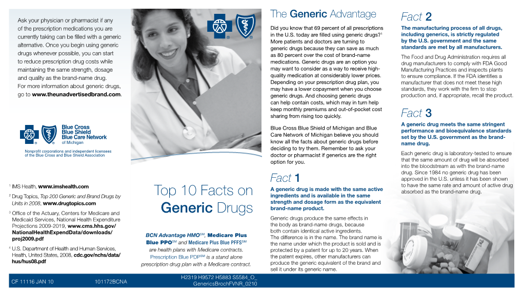Top 10 Facts on Generic Drugs