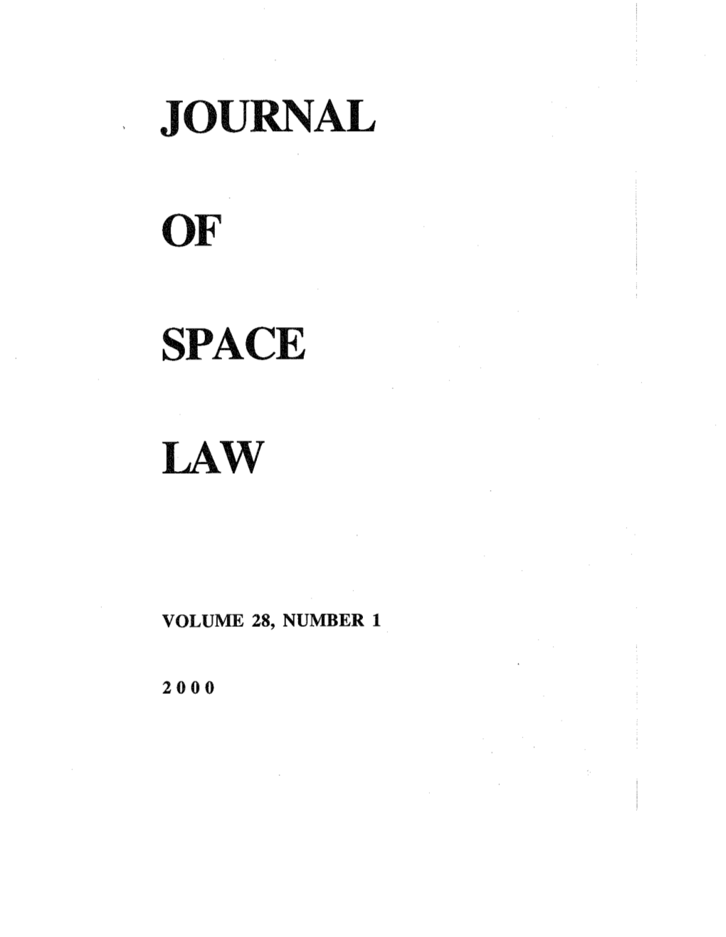 Journal of Space Law