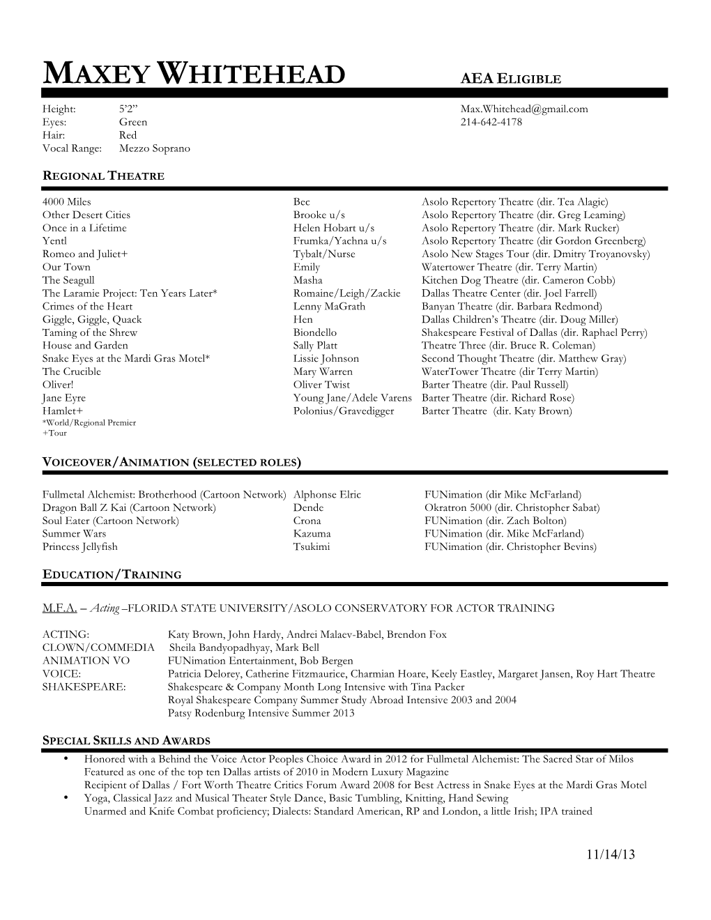 Maxey Whitehead Aea Eligible