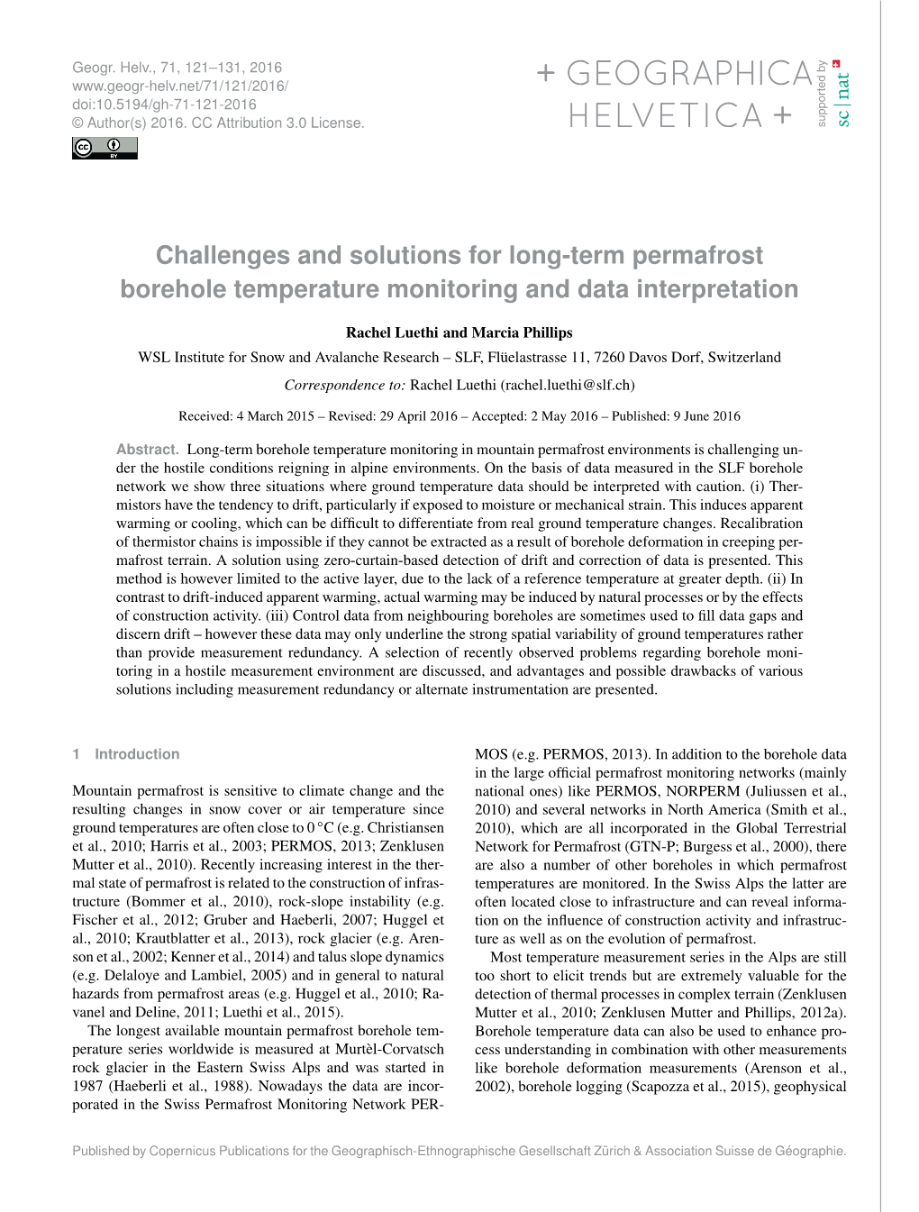 Challenges and Solutions for Long-Term Permafrost Borehole Temperature Monitoring and Data Interpretation