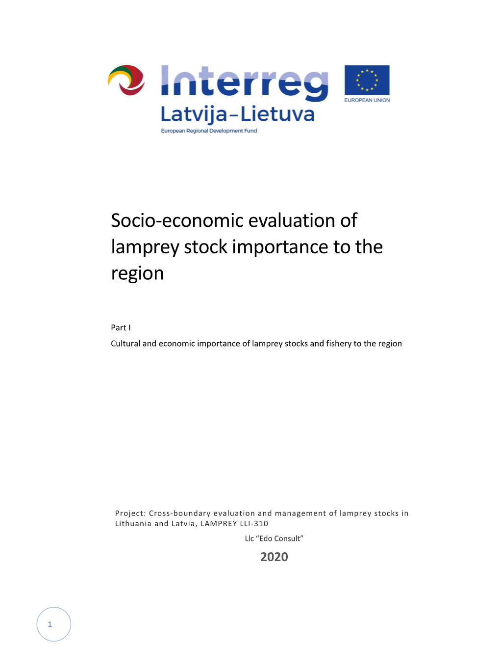 Socio-Economic Evaluation of Lamprey Stock Importance to the Region