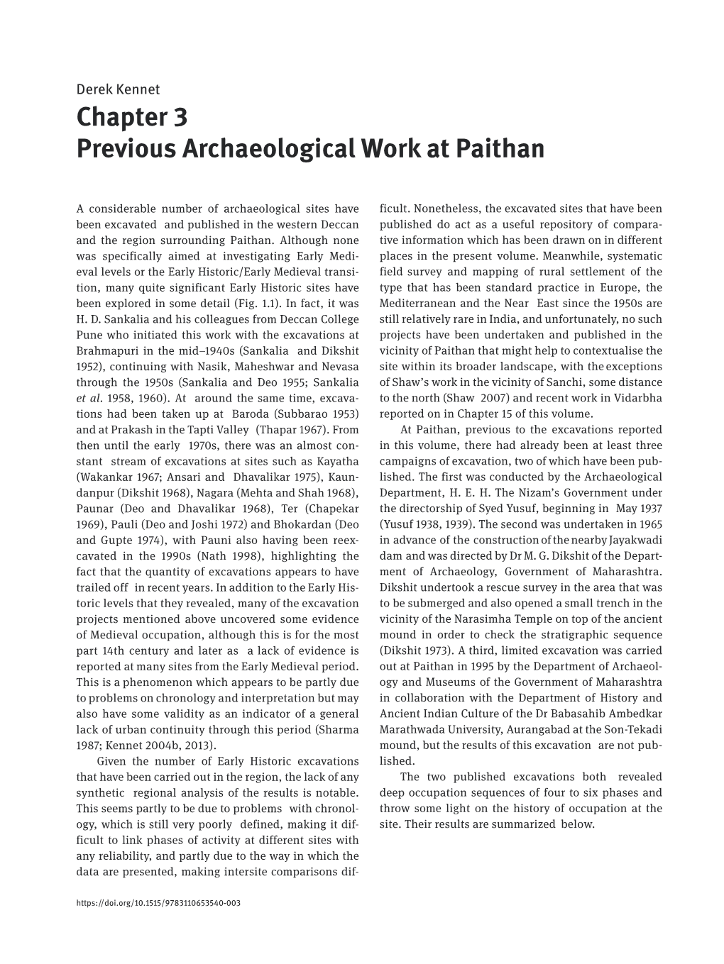 Chapter 3 Previous Archaeological Work at Paithan