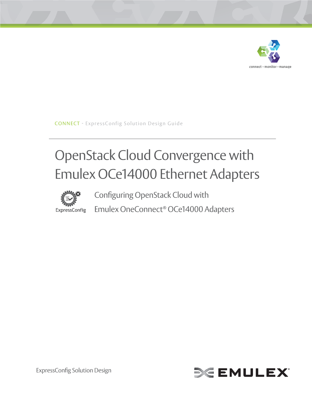 Openstack Cloud Convergence with Emulex Oce14000 Ethernet Adapters