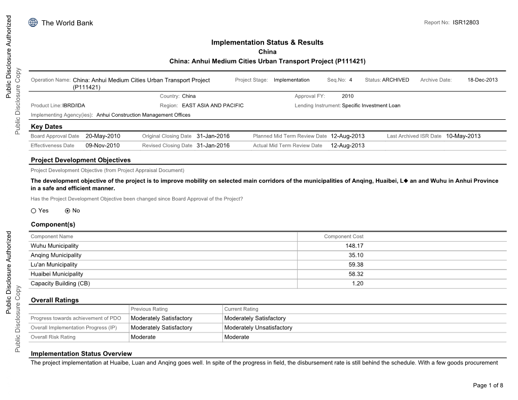 World Bank Document