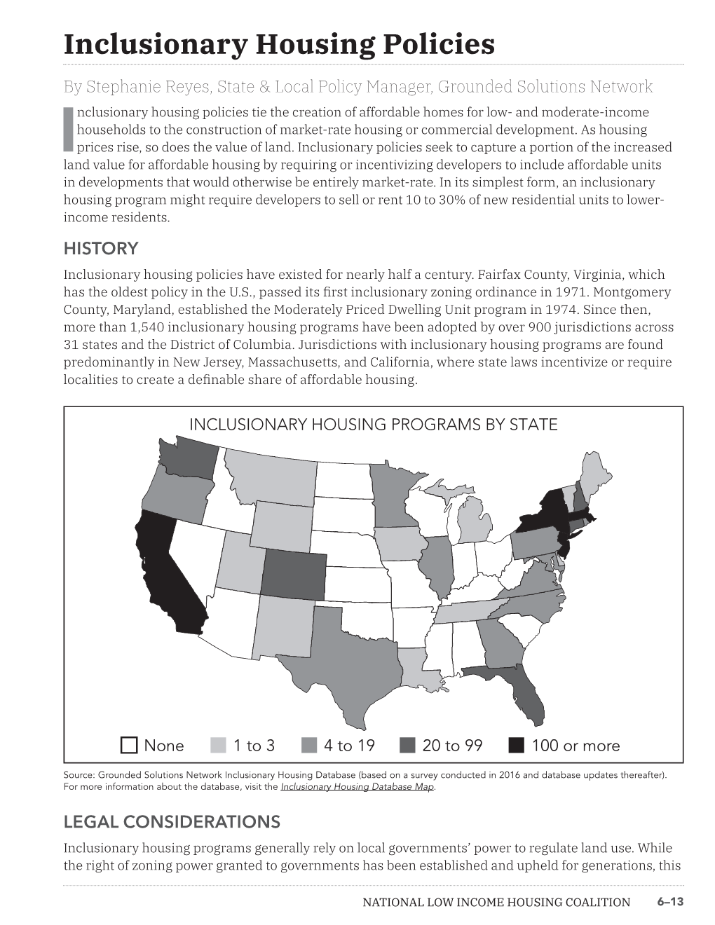 Inclusionary Housing Policies