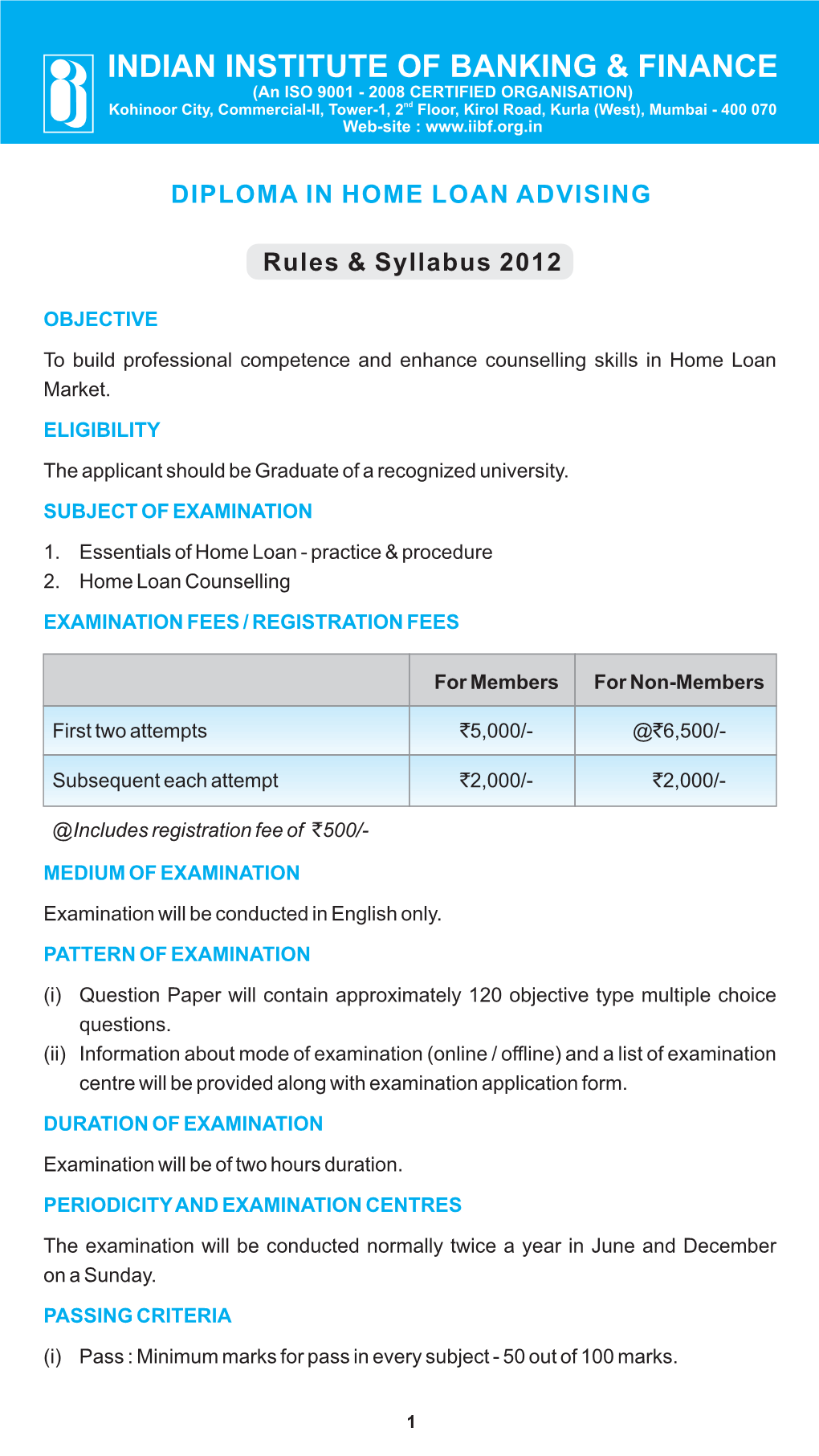 Indian Institute of Banking & Finance