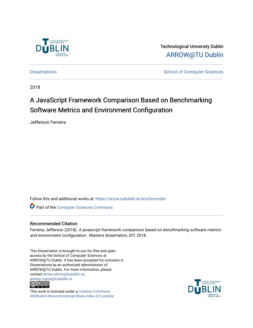 A Javascript Framework Comparison Based on Benchmarking Software Metrics and Environment Configuration