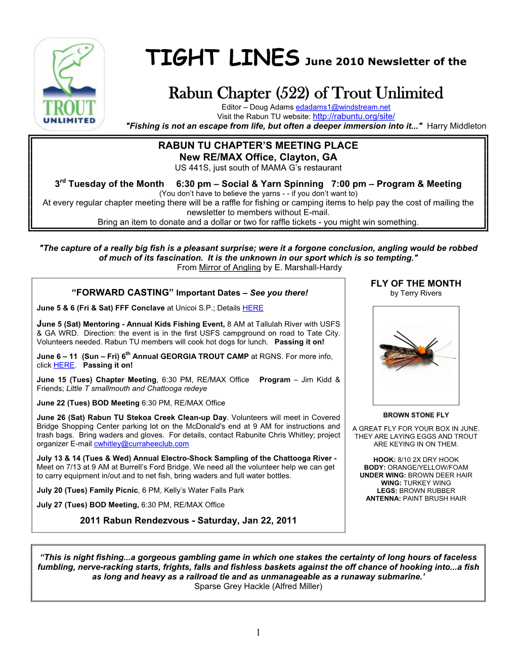 Rabun Chapter (522) of Trout Unlimited