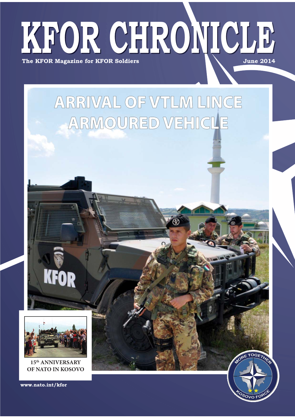 Arrival of Vtlm Lince Armoured Vehicle