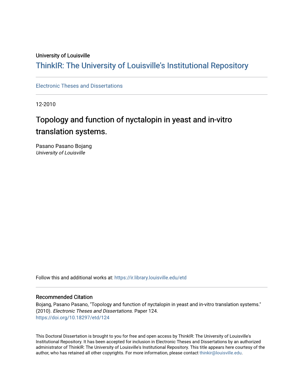 Topology and Function of Nyctalopin in Yeast and In-Vitro Translation Systems