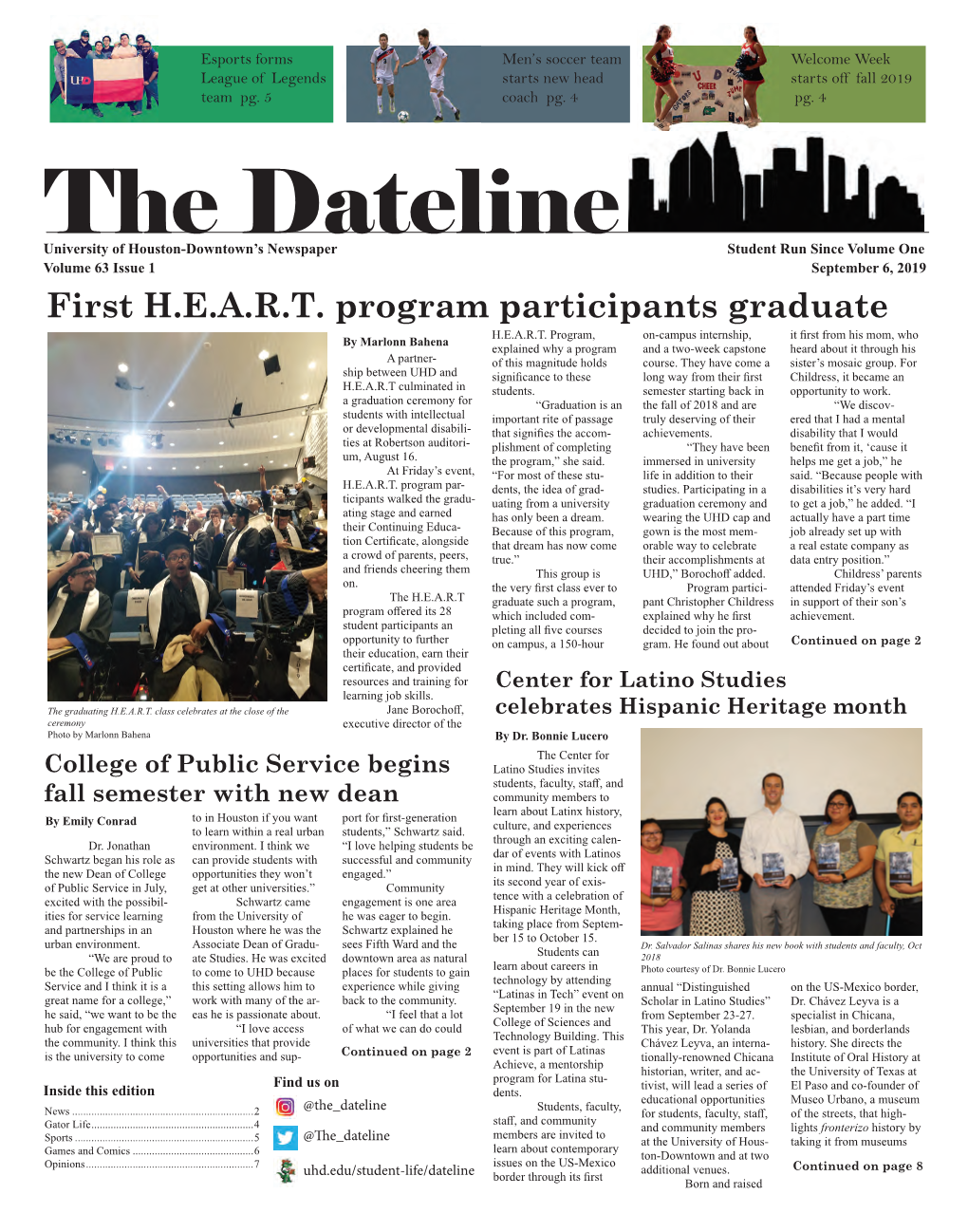 The Dateline Volume 63 Issue 1