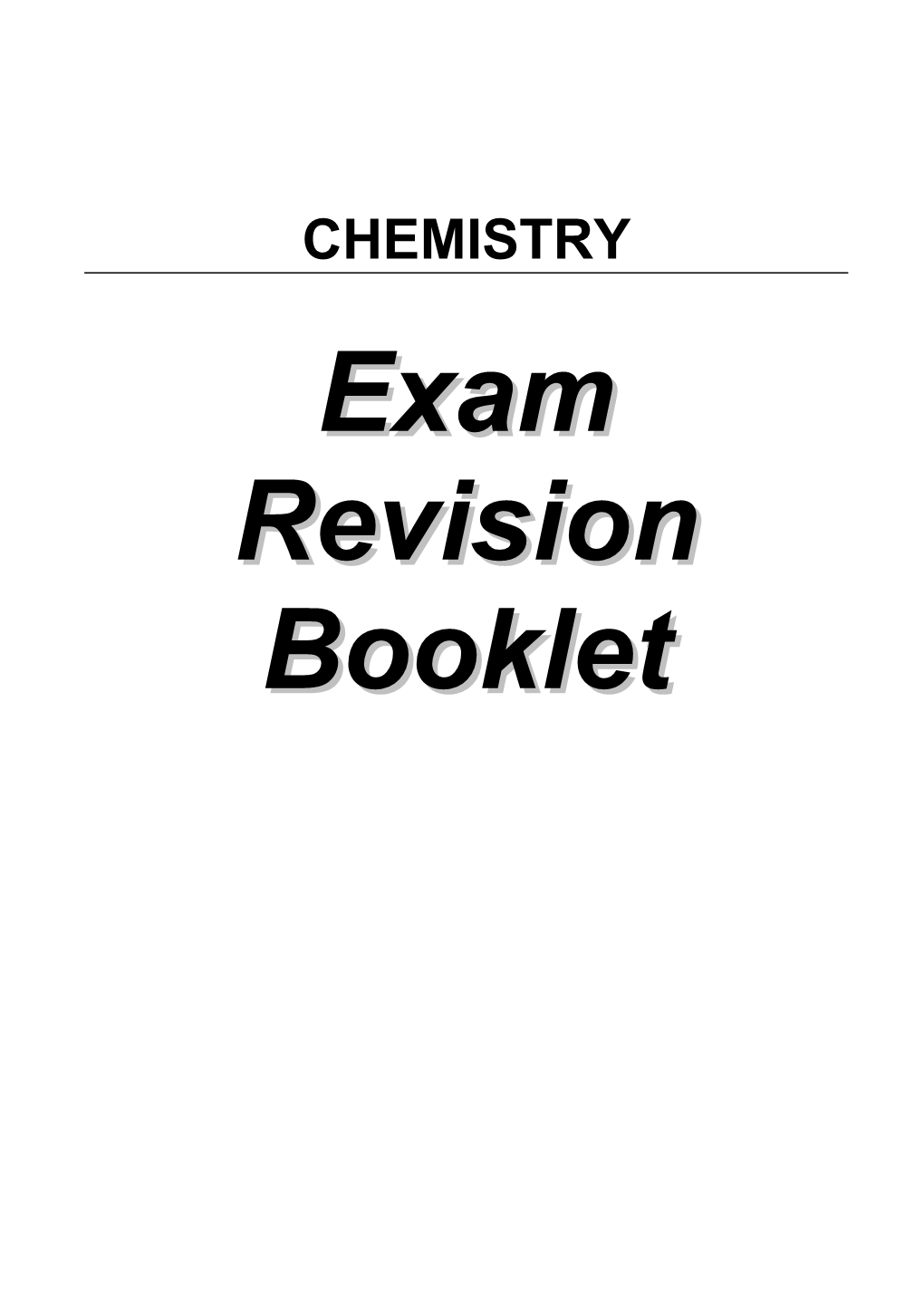 Atomic Structure - Revision s1