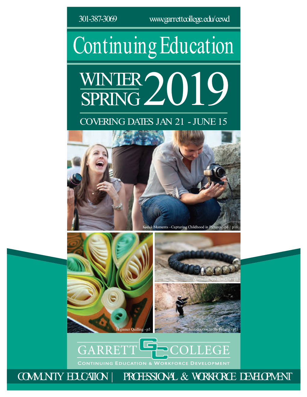 Continuing Education WINTER SPRING 2019 COVERING DATES JAN 21 - JUNE 15