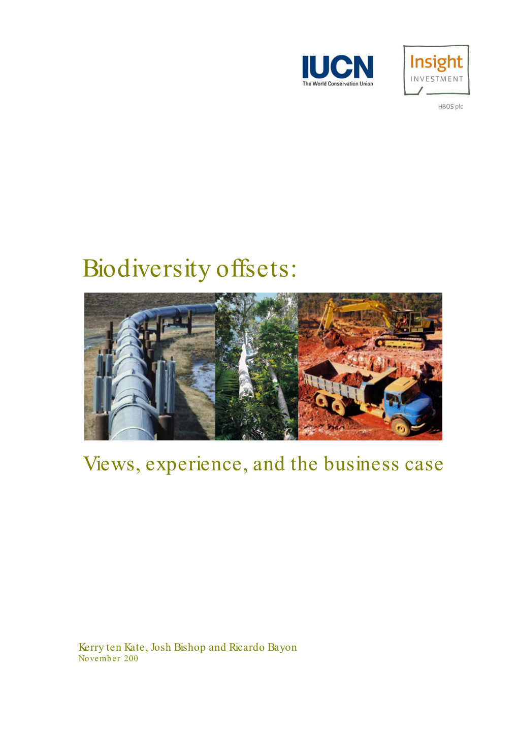 Biodiversity Offsets: IUCN