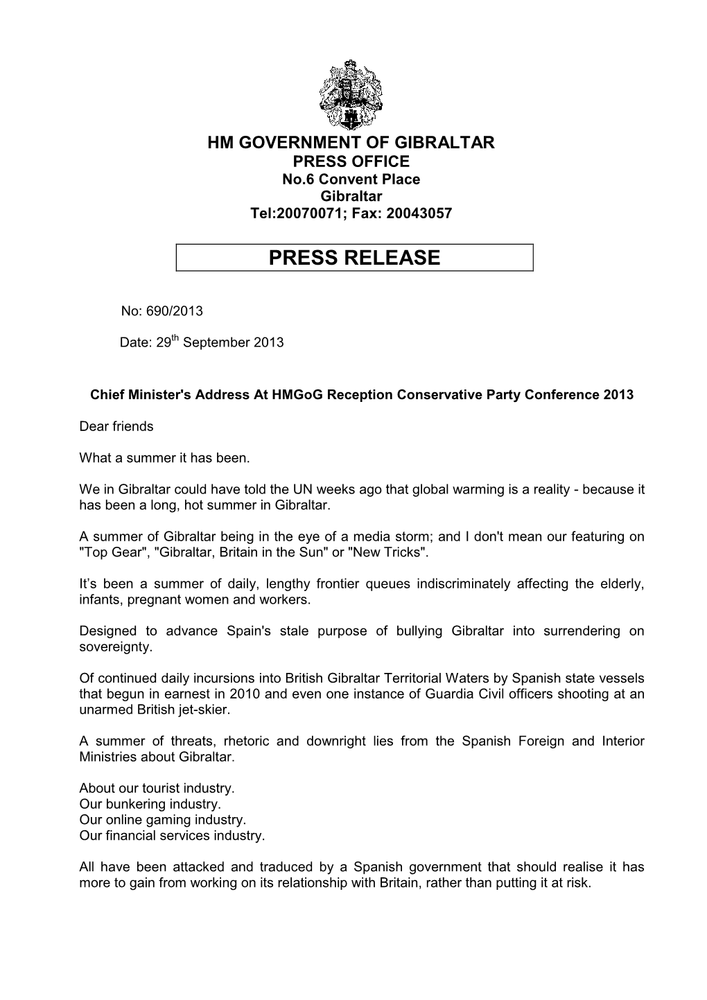 Press Release