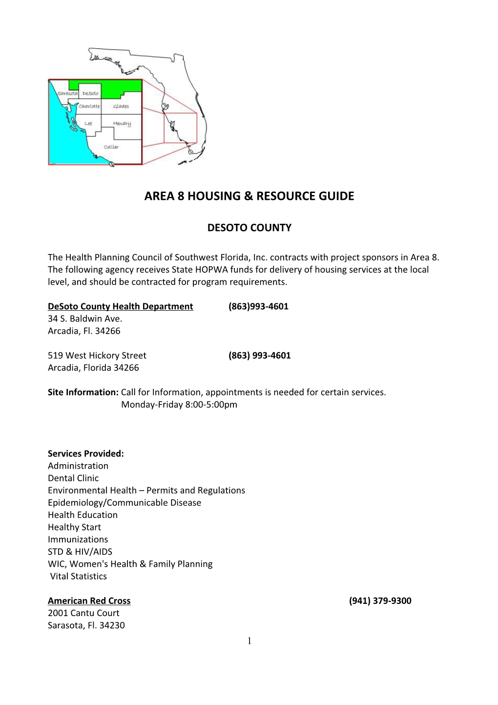 Area 8 Housing & Resource Guide