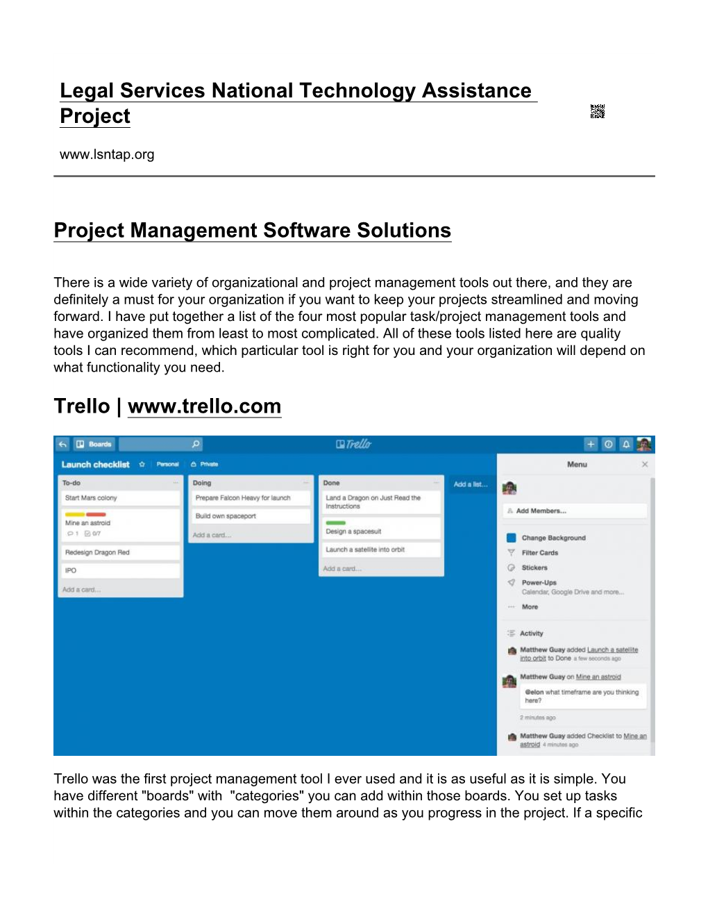 Project Management Software Solutions