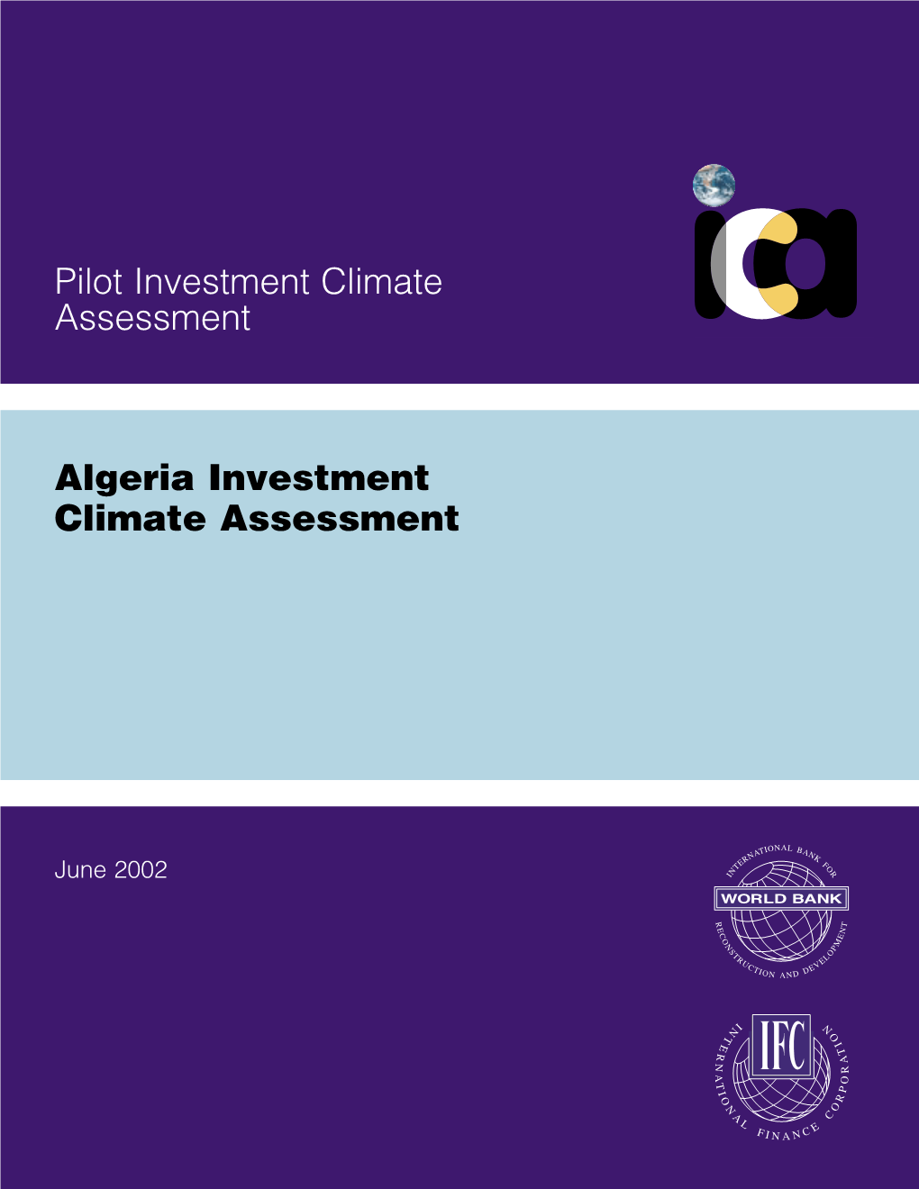 Algeria Investment Climate Assessment