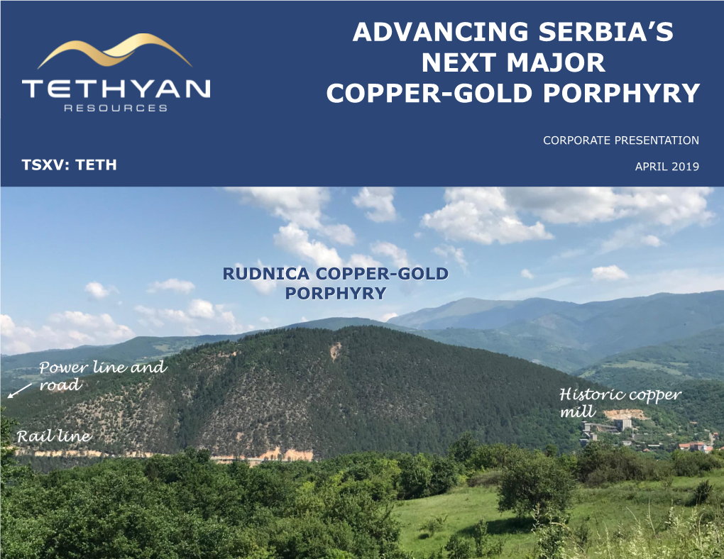 Advancing Serbia's Next Major Copper-Gold Porphyry