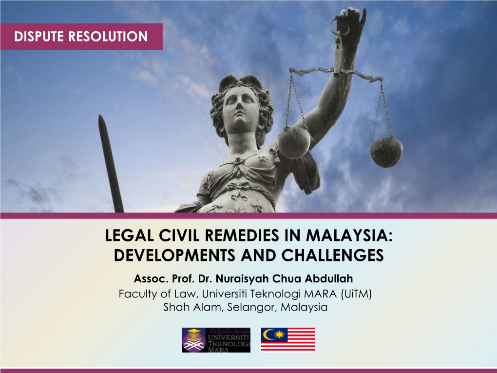 Legal Civil Remedies in Malaysia
