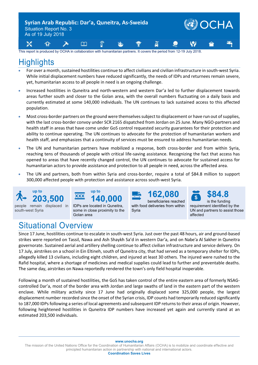 South West Syria Sitrep No. 3.Docx Final.Pdf