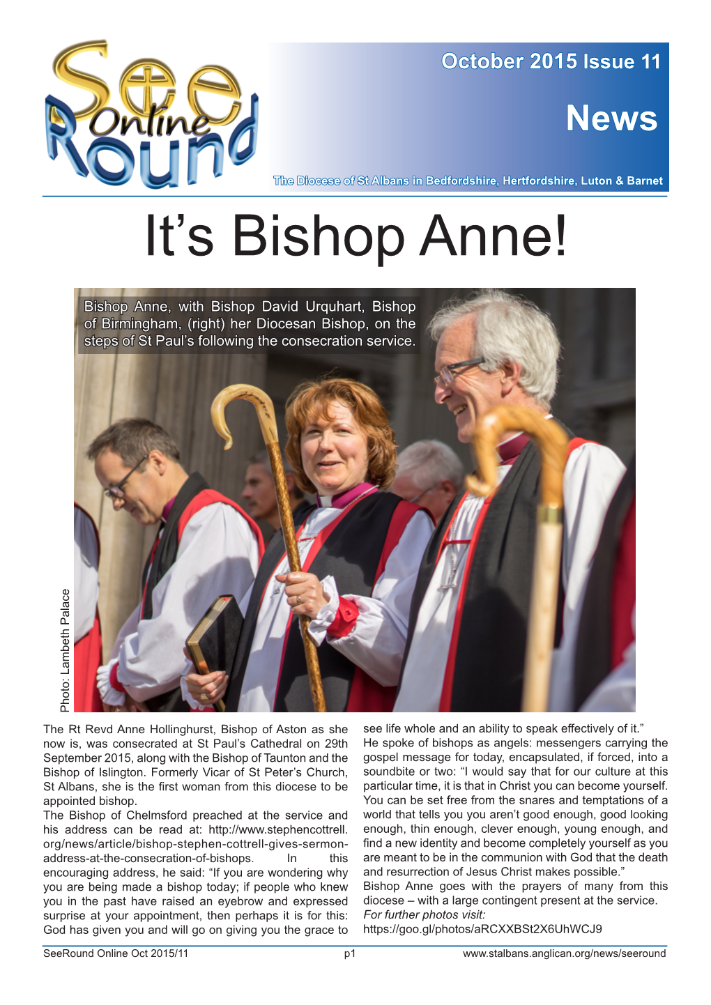 It's Bishop Anne!