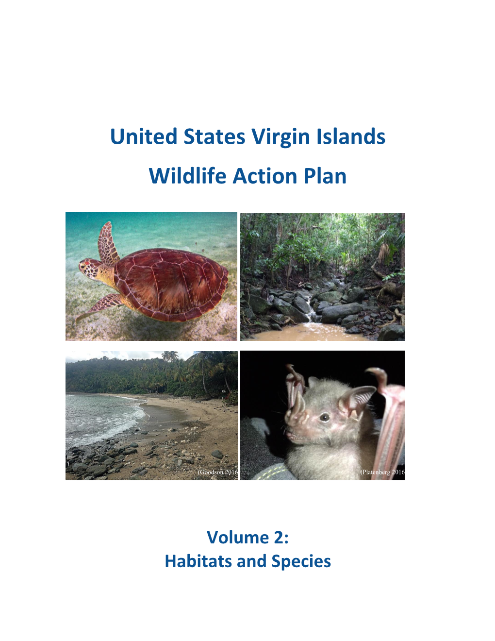 United States Virgin Islands Wildlife Action Plan