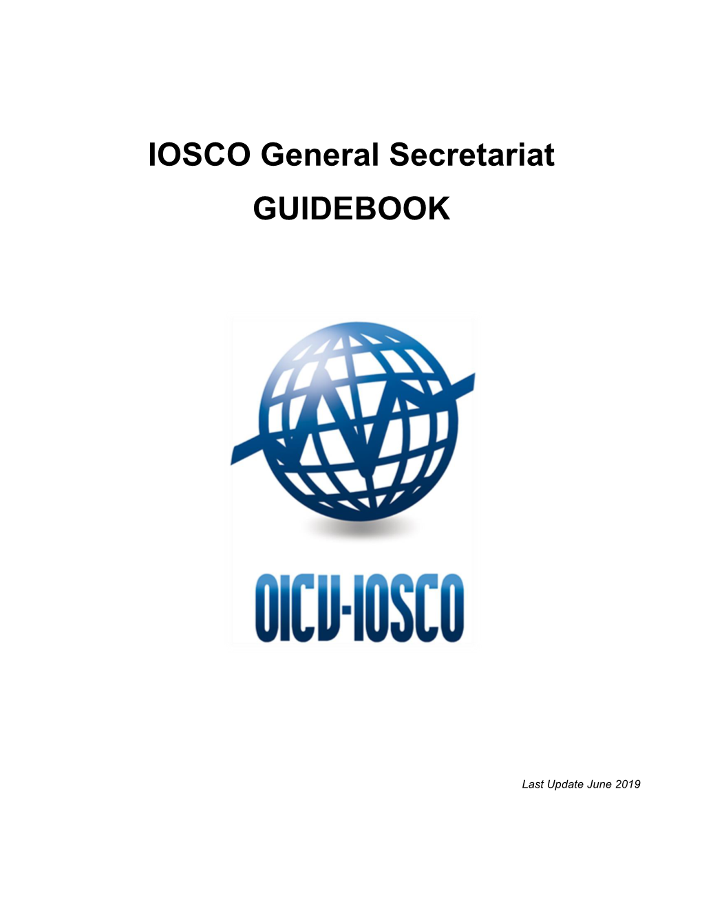 IOSCO General Secretariat GUIDEBOOK