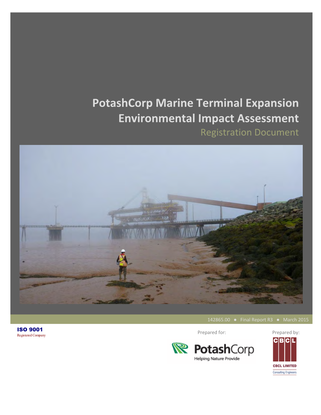 Potashcorp Marine Terminal Expansion Environmental Impact Assessment Registration Document