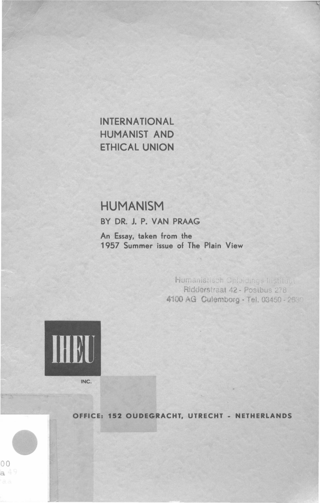 Humanism by Dr