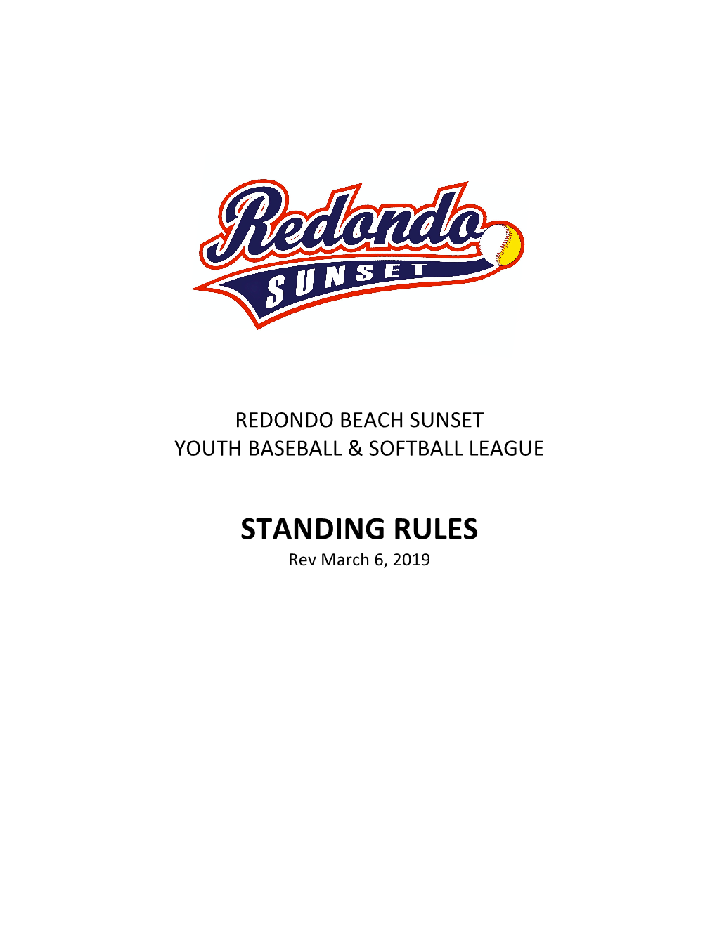 2019 League Rules