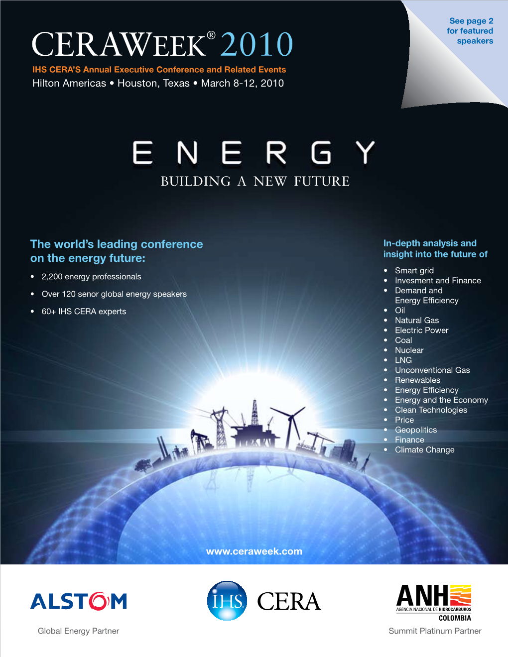 CERAWEEK® 2010 ENERGY: Building a New Future