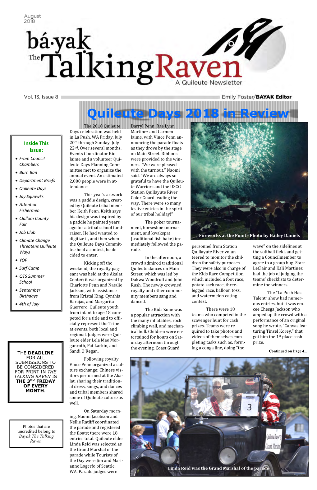 Quileute Days 2018 in Review