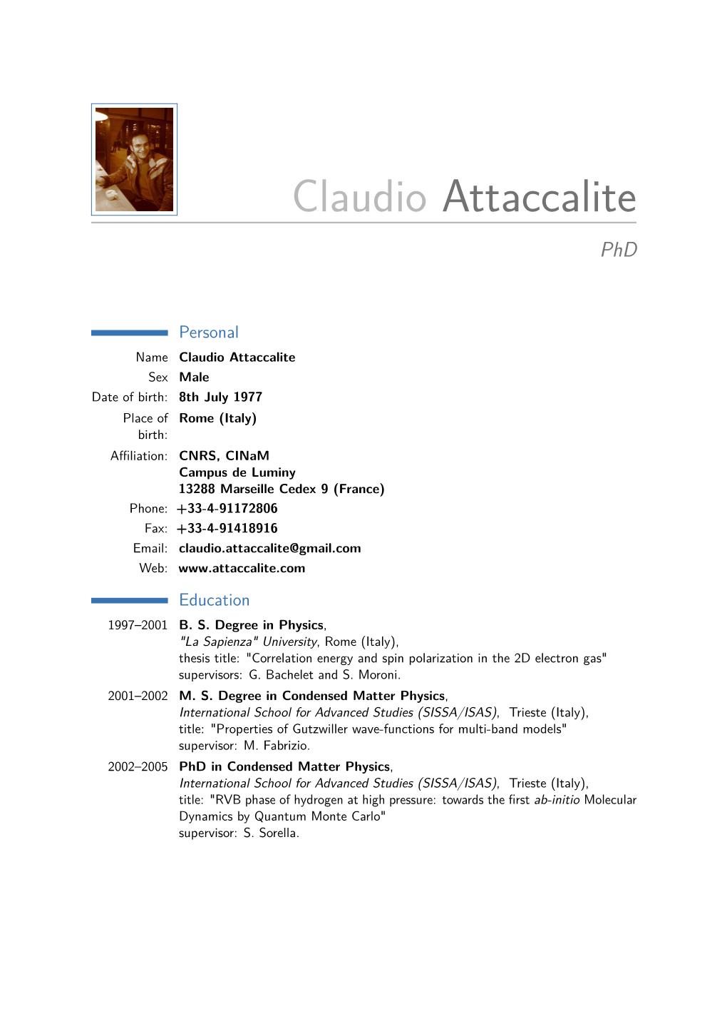 Claudio Attaccalite –