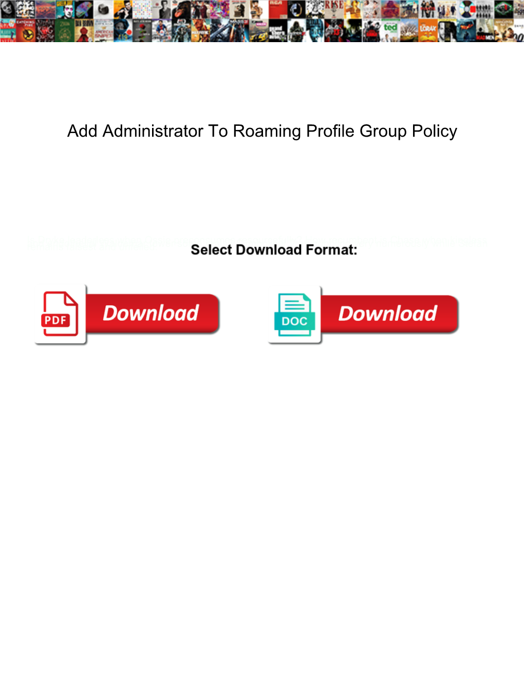 Add Administrator to Roaming Profile Group Policy