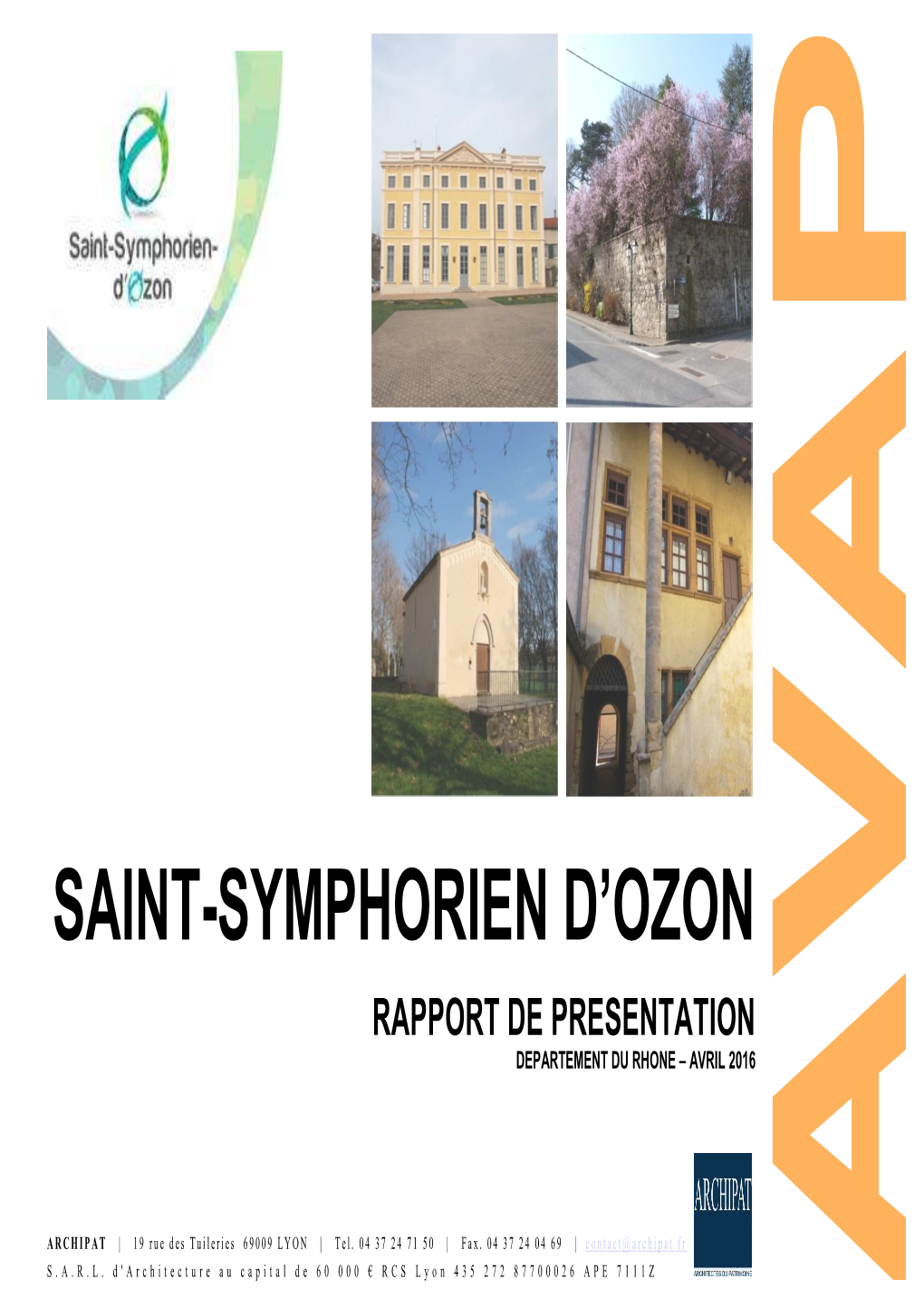 Saint-Symphorien D'ozon Rapport De Presentation
