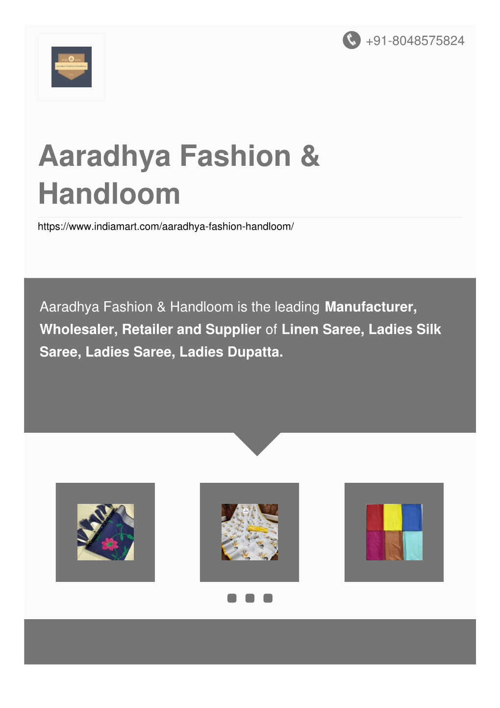 Aaradhya Fashion & Handloom