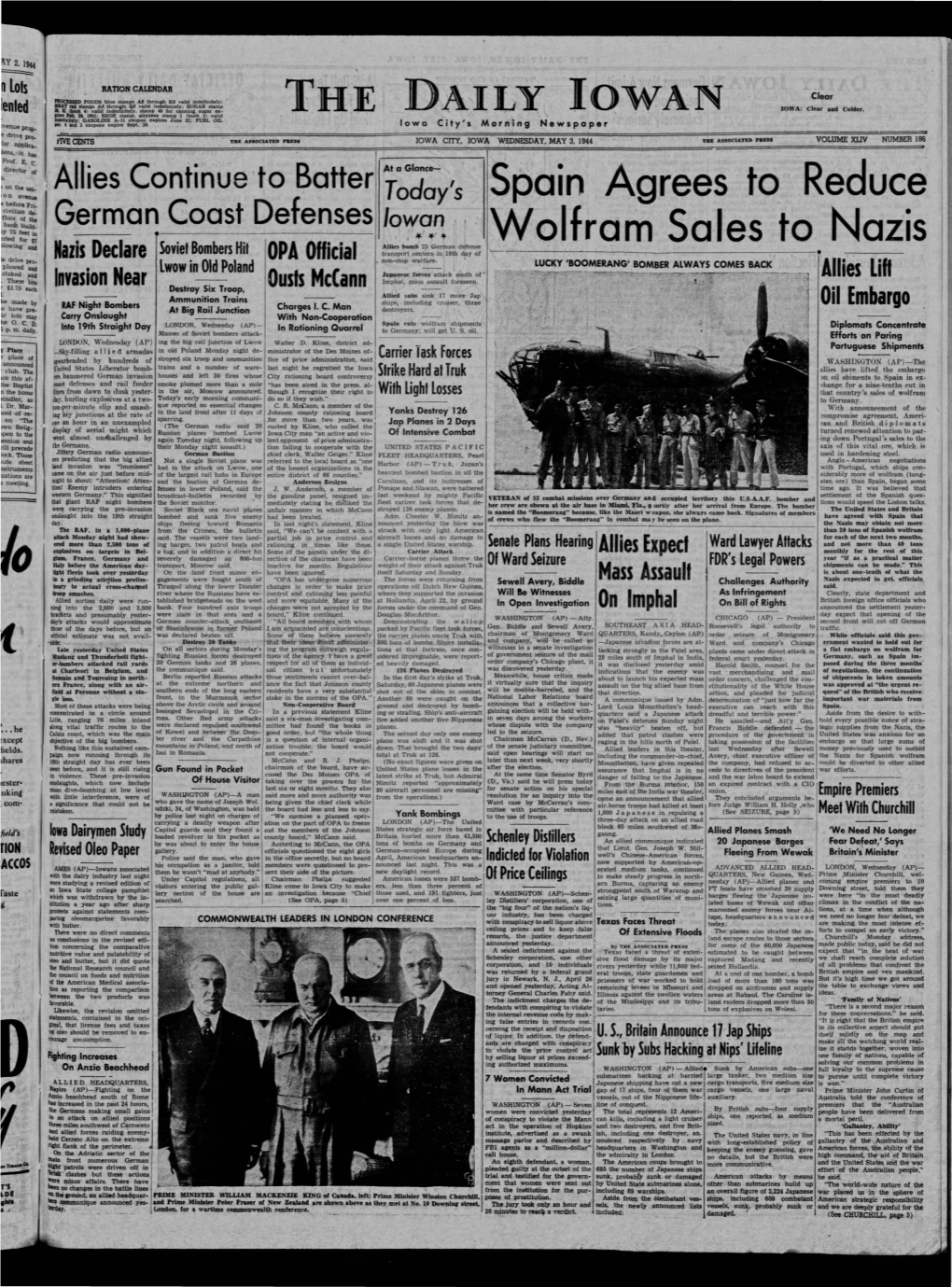 Daily Iowan (Iowa City, Iowa), 1944-05-03