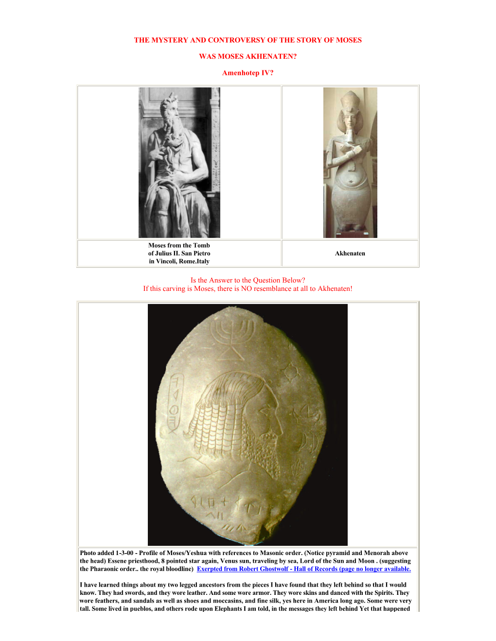 Was Moses Akhenaten?