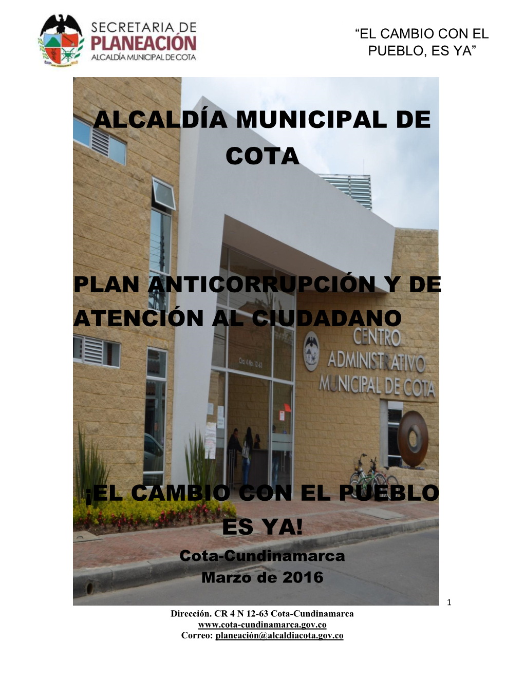Alcaldía Municipal De Cota