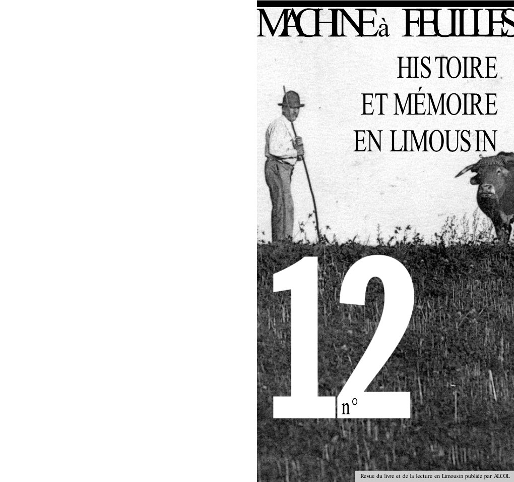 Histoire Et Mémoire En Limousin