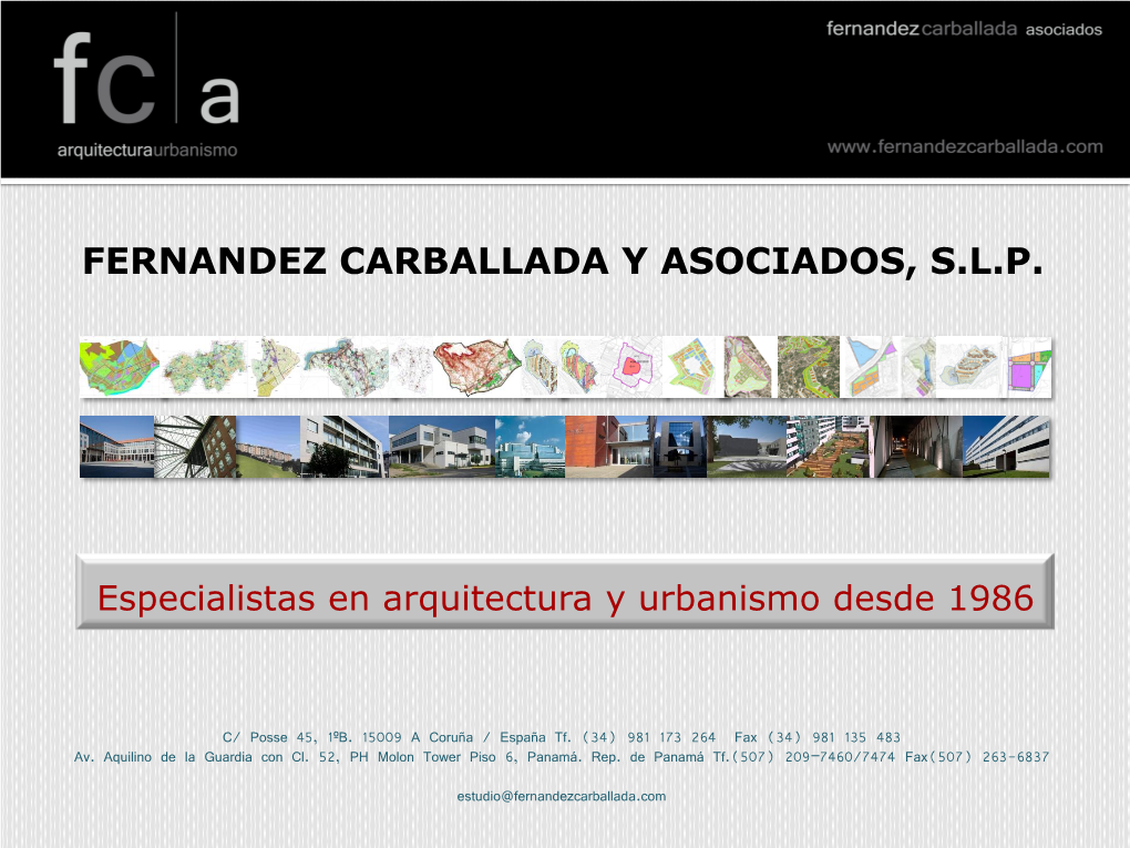 Especialistas En Arquitectura Y Urbanismo Desde 1986