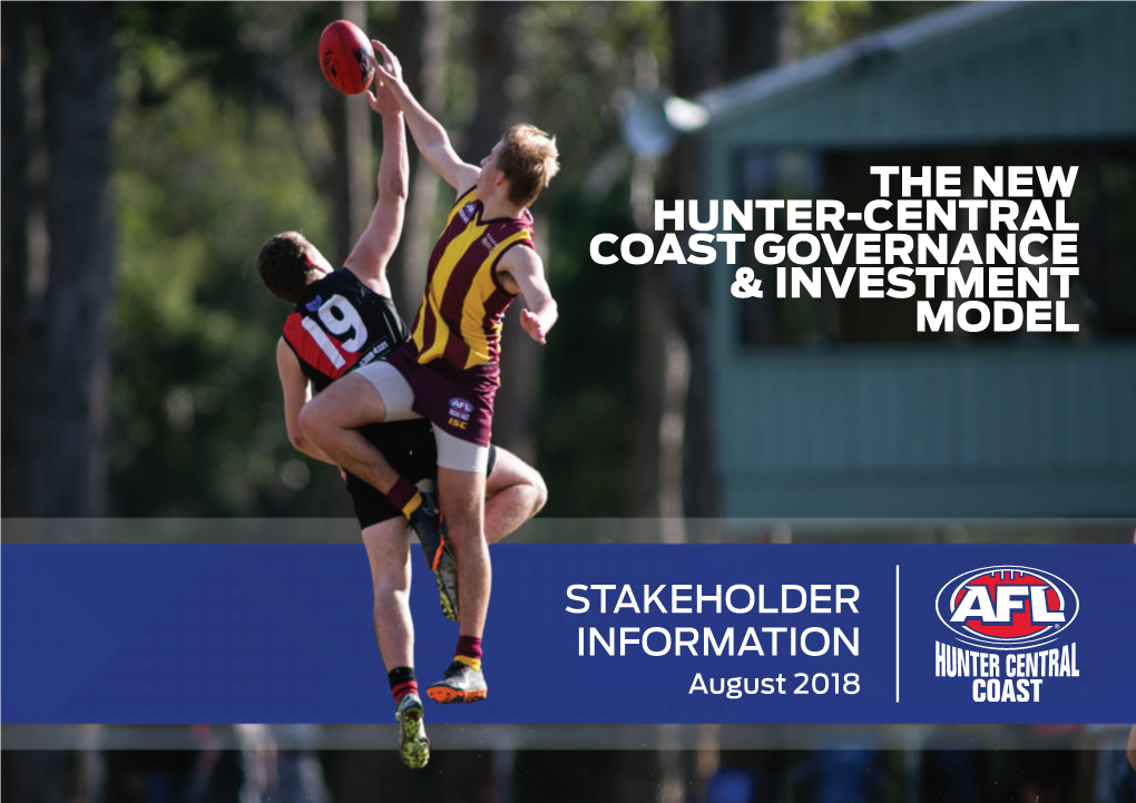 The New Hunter-Central Coast Governance & Investment Model