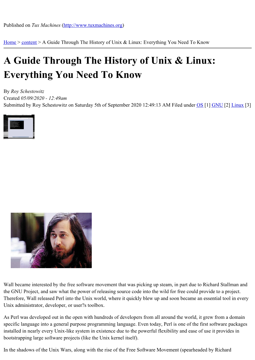 A Guide Through the History of Unix & Linux
