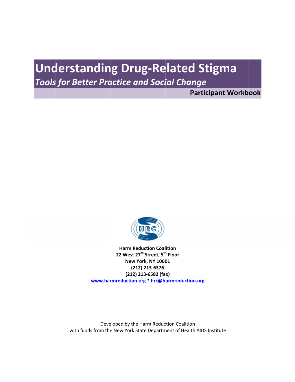 Understanding Drug Related Stigma