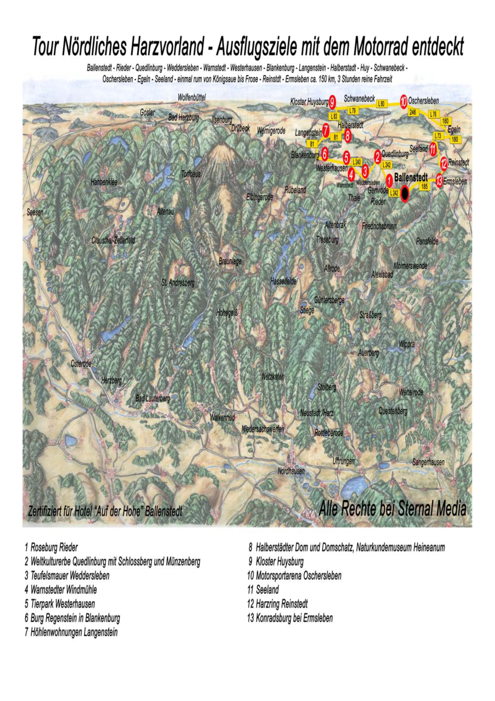 Route Im Vorland Vom Nordharz