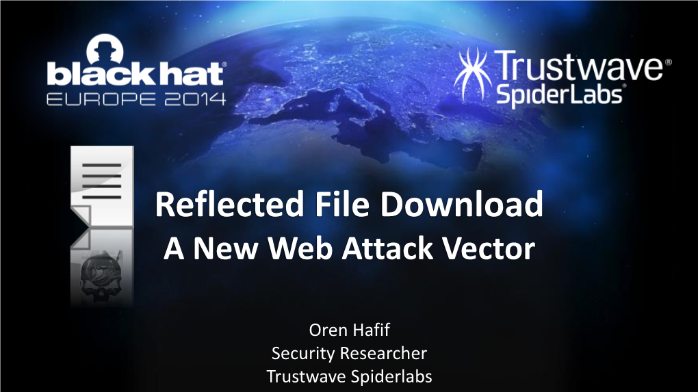 Reflected File Download a New Web Attack Vector