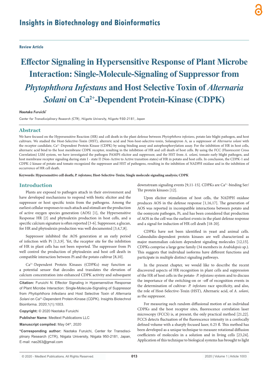 Effector Signaling in Hypersensitive Response of Plant Microbe Interaction