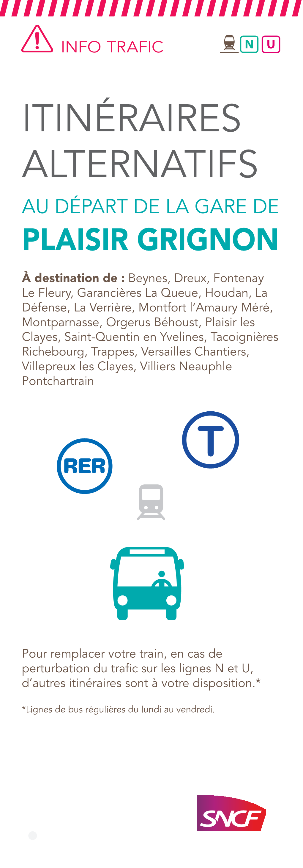 Itinéraires Alternatifs Au Départ De La Gare De Plaisir Grignon