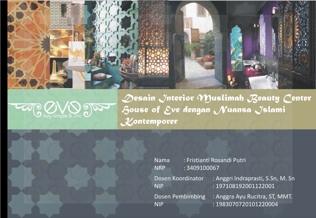 Desain Interior Muslimah Beauty Center House of Eve Dengan Nuansa Islami Kontemporer